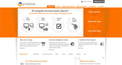 Desktop Screenshot of printonline.com.tr